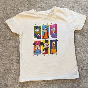 Disney Mickey Friends Kids White Tee 3T